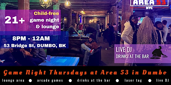 21+ Game Night Thursdays at the Underground Gaming Lounge in Dumbo